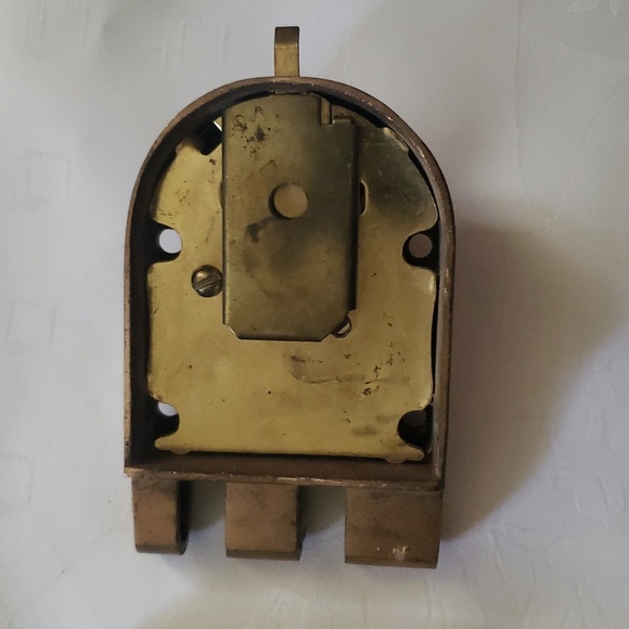 Vintage Brass Segal Hinged Surface Door Lock - Picture 3 of 3